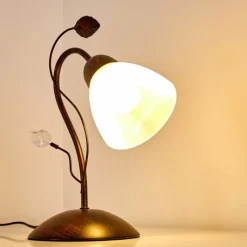 hofstein Lampe à poser Peccia Rouille, 1 lumière