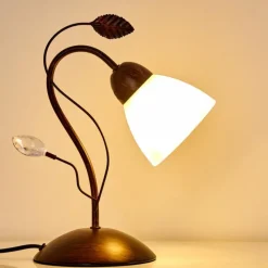 hofstein Lampe à poser Peccia Rouille, 1 lumière