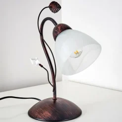hofstein Lampe à poser Peccia Rouille, 1 lumière