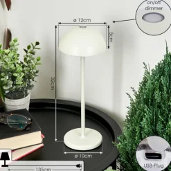 hofstein Lampe à poser Pelaro LED Blanc, 1 lumière