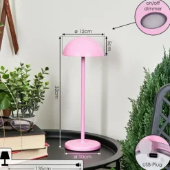 hofstein Lampe à poser Pelaro LED Rose, 1 lumière