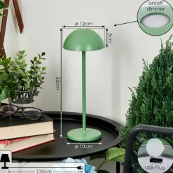 hofstein Lampe à poser Pelaro LED Vert, 1 lumière