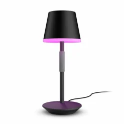 Luminaires Philips Lampe à poser Philips Hue Go LED Gris, Noir, 1 lumière, Changeur de couleurs