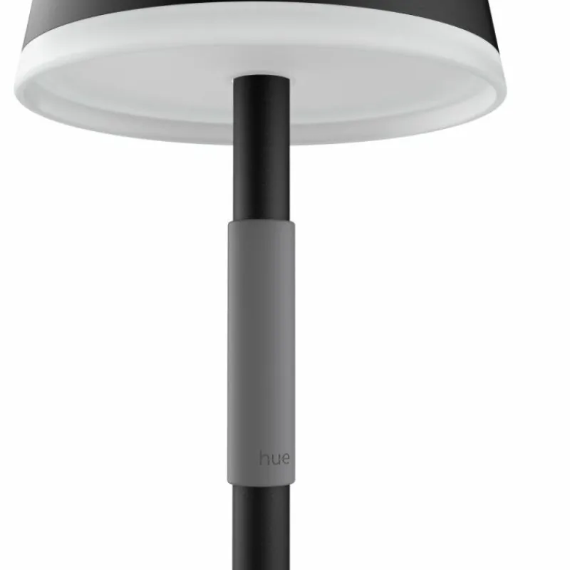 Luminaires Philips Lampe à poser Philips Hue Go LED Gris, Noir, 1 lumière, Changeur de couleurs