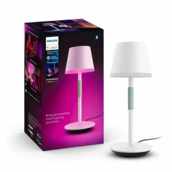 Luminaires Philips Lampe à poser Philips Hue Go LED Vert, Blanc, 1 lumière, Changeur de couleurs
