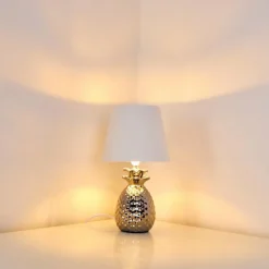 Lampes En Tissu-hofstein Lampe à poser Pina Blanc, 1 lumière