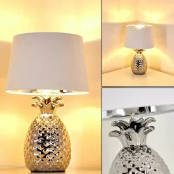 Lampes En Tissu-hofstein Lampe à poser Pina Blanc, 1 lumière