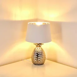 Lampes En Tissu-hofstein Lampe à poser Pina Blanc, 1 lumière