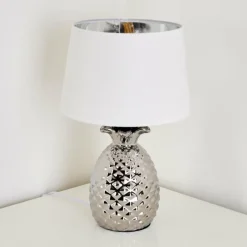 Lampes En Tissu-hofstein Lampe à poser Pina Blanc, 1 lumière