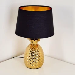 Lampes En Tissu-hofstein Lampe à poser Pina Or, 1 lumière