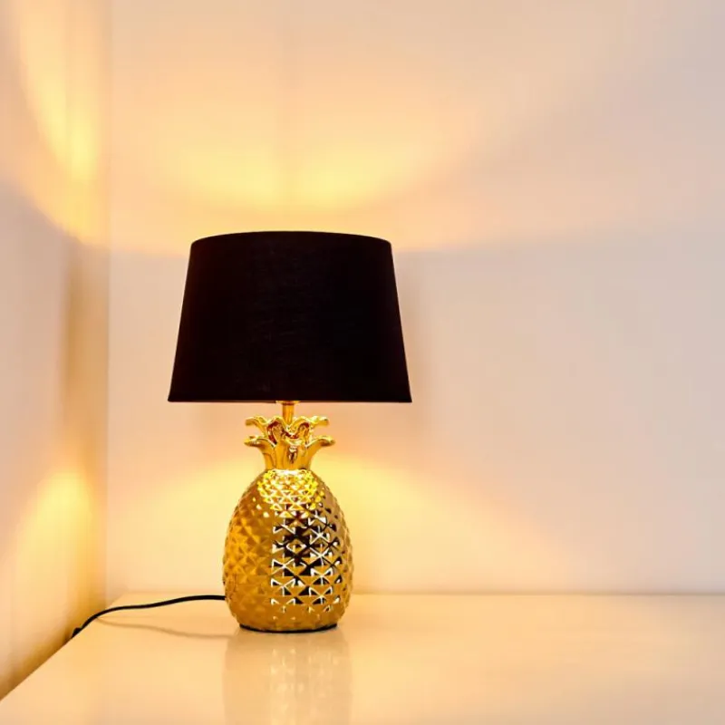 Lampes En Tissu-hofstein Lampe à poser Pina Or, 1 lumière