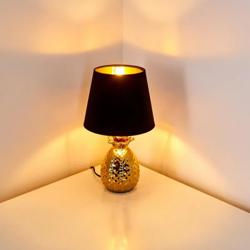 Lampes En Tissu-hofstein Lampe à poser Pina Or, 1 lumière