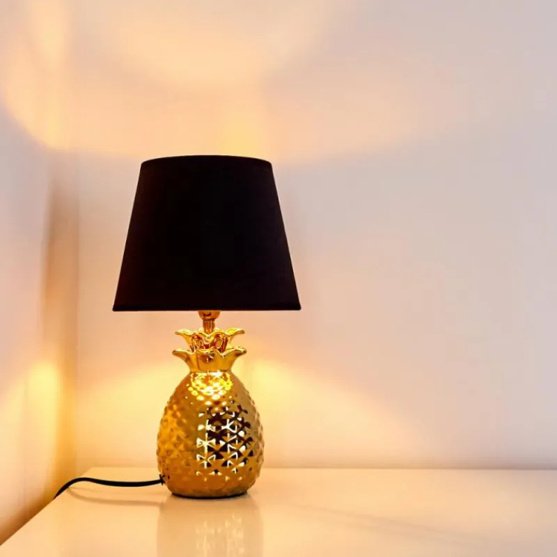 Lampes En Tissu-hofstein Lampe à poser Pina Or, 1 lumière