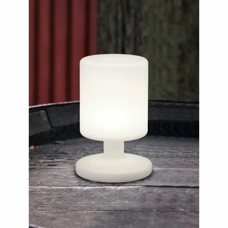 Luminaires Rustiques-Luminaires Reality Lampe à poser Reality BARBADOS LED Blanc, 1 lumière