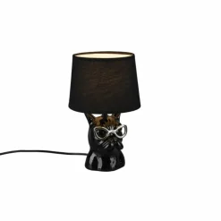 Lampes En Tissu-Luminaires Reality Lampe à poser Reality DOSY Noir, 1 lumière