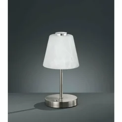 Luminaires Rustiques-Luminaires Reality Lampe à poser Reality EMMY LED Nickel mat, 1 lumière