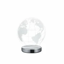 Luminaires Rustiques-Luminaires Reality Lampe à poser Reality Globe LED Chrome, 1 lumière