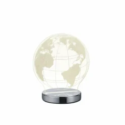 Luminaires Rustiques-Luminaires Reality Lampe à poser Reality Globe LED Chrome, 1 lumière