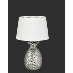 Lampes En Tissu-Luminaires Reality Lampe à poser Reality PINEAPPLE Argenté, 1 lumière