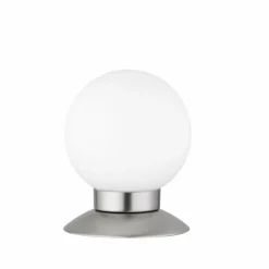 Luminaires Reality Lampe à poser Reality PRINCESS LED Nickel mat, 1 lumière