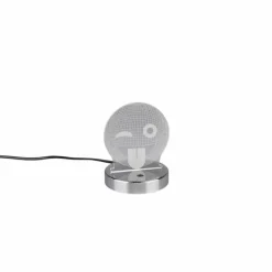 Luminaires Rustiques-Luminaires Reality Lampe à poser Reality SMILEY LED Chrome, 1 lumière, Changeur de couleurs