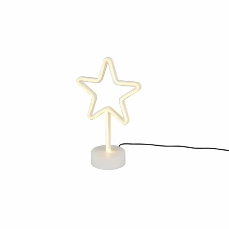 Luminaires Rustiques-Luminaires Reality Lampe à poser Reality STAR LED Blanc, 1 lumière