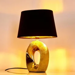 Lampes En Tissu-hofstein Lampe à poser Rovio Or, 1 lumière