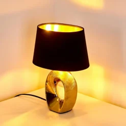 Lampes En Tissu-hofstein Lampe à poser Rovio Or, 1 lumière