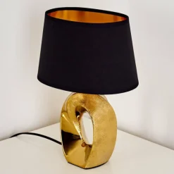 Lampes En Tissu-hofstein Lampe à poser Rovio Or, 1 lumière