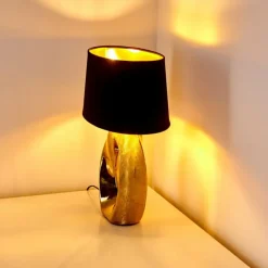 Lampes En Tissu-hofstein Lampe à poser Rovio Or, 1 lumière