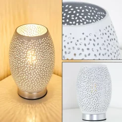 hofstein Lampe à poser Saksborg Chrome, 1 lumière* Lampes À Poser