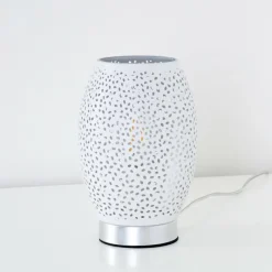 hofstein Lampe à poser Saksborg Chrome, 1 lumière* Lampes À Poser