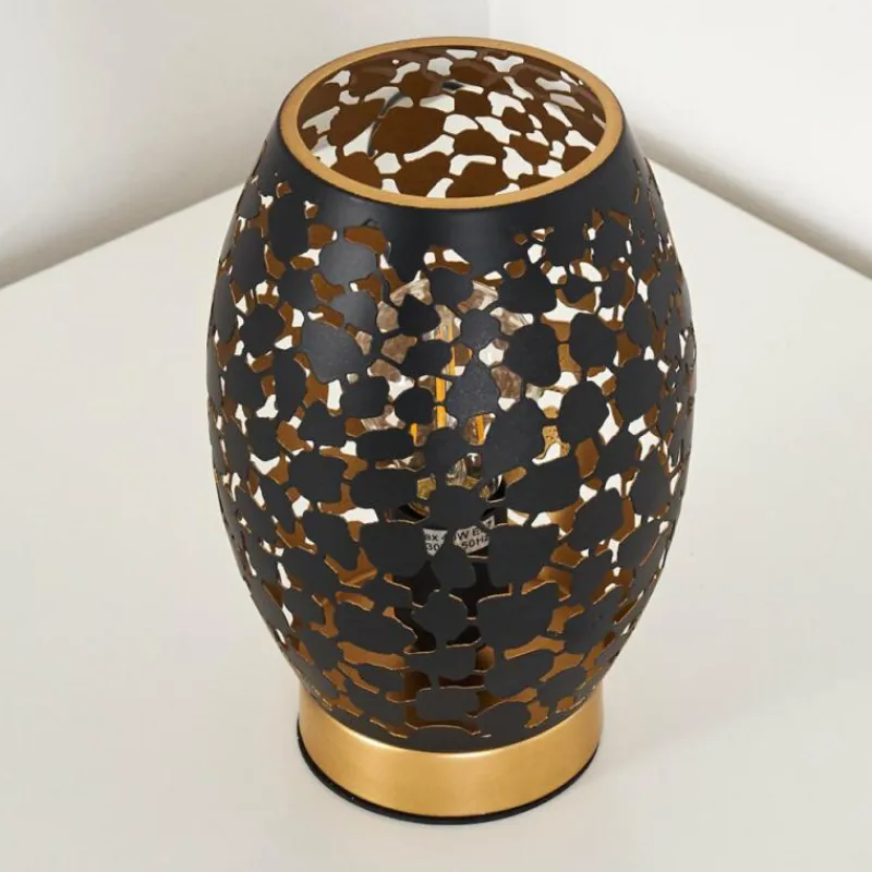 Lampes Dorées-hofstein Lampe à poser Saksborg Noir doré, 1 lumière