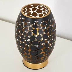 Lampes Dorées-hofstein Lampe à poser Saksborg Noir doré, 1 lumière