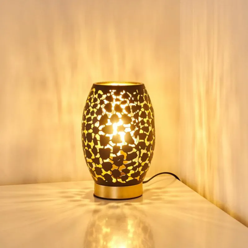 Lampes Dorées-hofstein Lampe à poser Saksborg Noir doré, 1 lumière