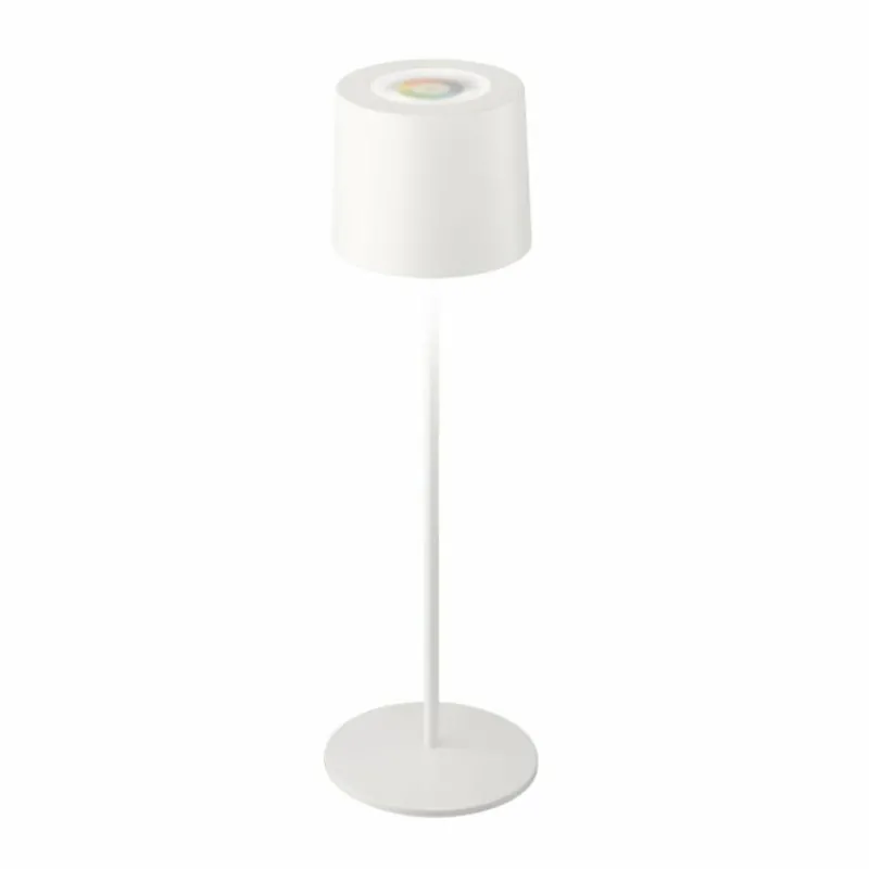 SCHÖNER WOHNEN-Kollektion Lampe à poser Sun LED Blanc, 1 lumière, Changeur de couleurs