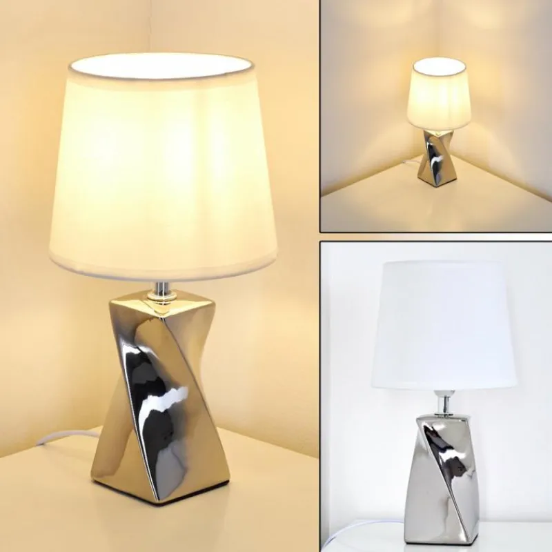 Lampes En Tissu-hofstein Lampe à poser Shenzhen Argenté, 1 lumière