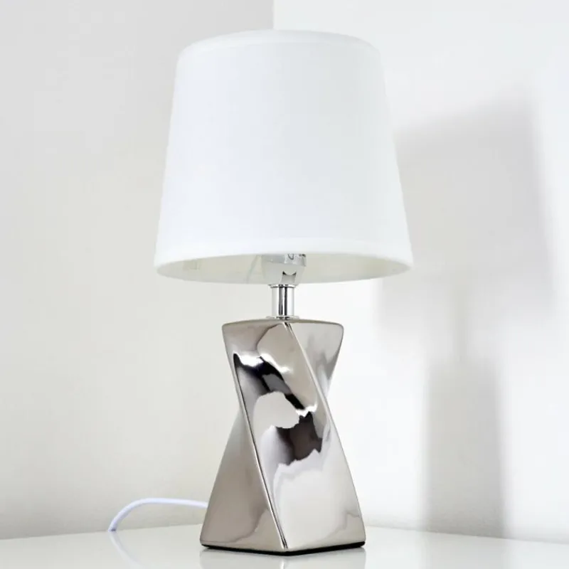 Lampes En Tissu-hofstein Lampe à poser Shenzhen Argenté, 1 lumière