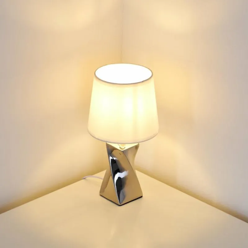 Lampes En Tissu-hofstein Lampe à poser Shenzhen Argenté, 1 lumière