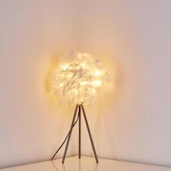 Lampes En Tissu-hofstein Lampe à poser Skaulo Nickel mat, 1 lumière