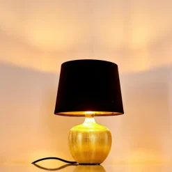 Lampes En Tissu-hofstein Lampe à poser Stampa Or, 1 lumière