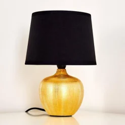 Lampes En Tissu-hofstein Lampe à poser Stampa Or, 1 lumière