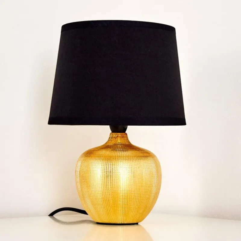 Lampes En Tissu-hofstein Lampe à poser Stampa Or, 1 lumière