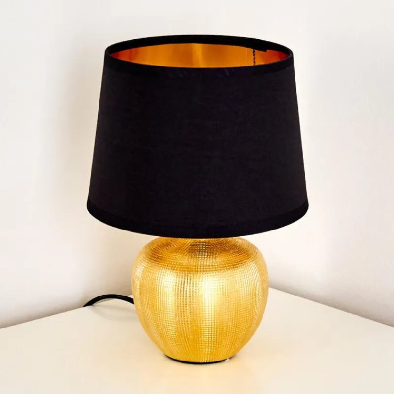 Lampes En Tissu-hofstein Lampe à poser Stampa Or, 1 lumière