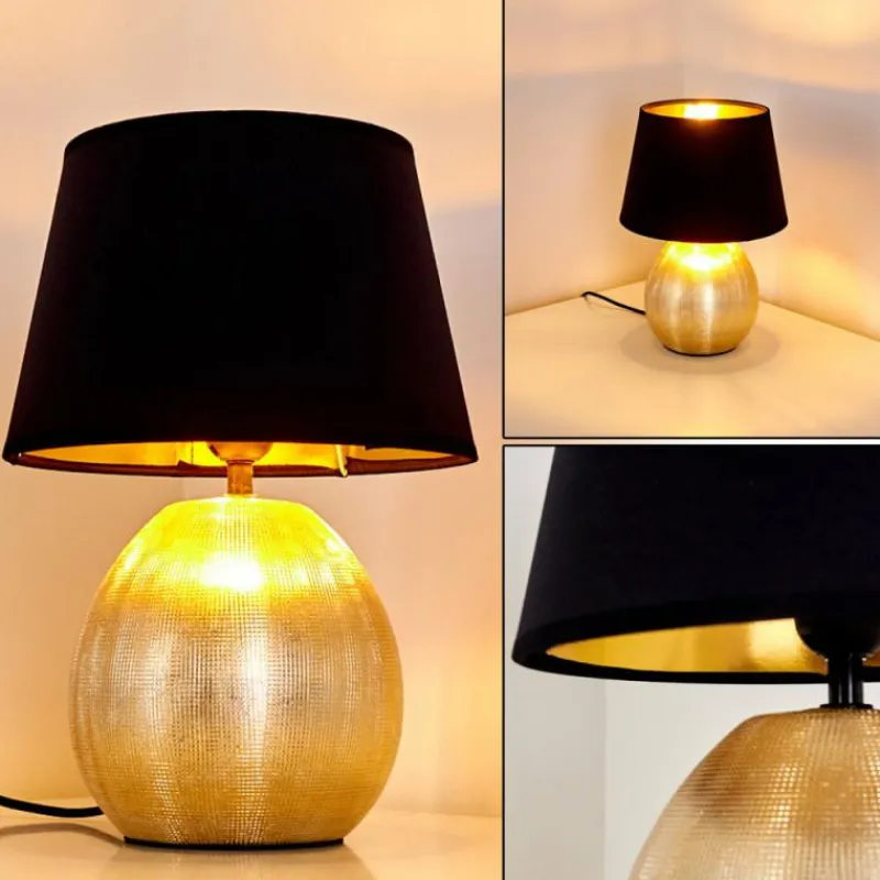 Lampes En Tissu-hofstein Lampe à poser Stampa Or, 1 lumière