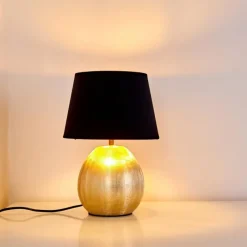 Lampes En Tissu-hofstein Lampe à poser Stampa Or, 1 lumière