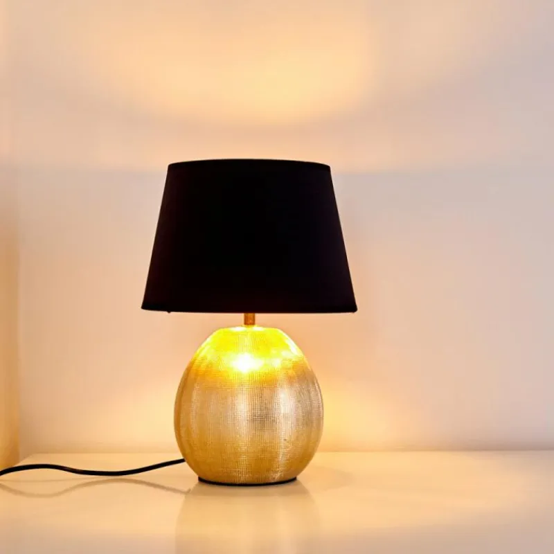 Lampes En Tissu-hofstein Lampe à poser Stampa Or, 1 lumière