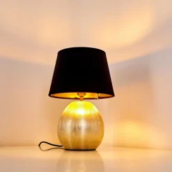 Lampes En Tissu-hofstein Lampe à poser Stampa Or, 1 lumière