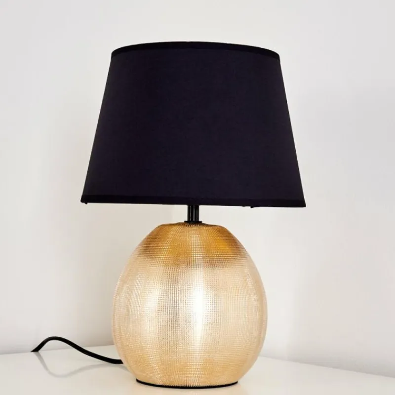 Lampes En Tissu-hofstein Lampe à poser Stampa Or, 1 lumière