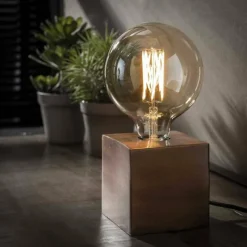 Lampes Vintages & Rétros-hofstein Lampe à poser STAPHORT Cuivre, 1 lumière